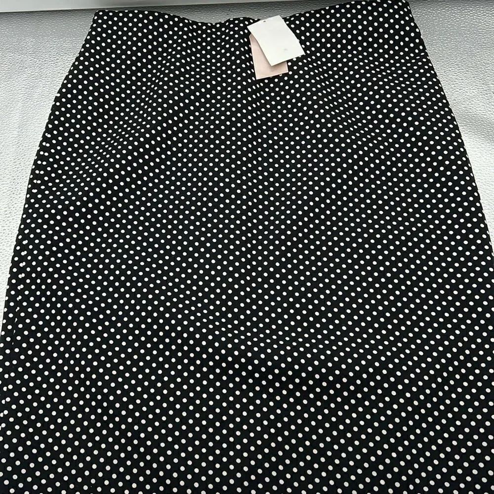 Philosophy black white polka dot A line skirt size 12